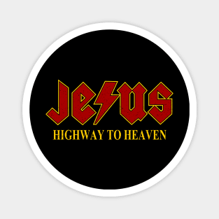 Jesus Rocks Highway to Heaven Magnet